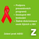 Zelení vyzývají k solidaritě s těžce nemocnými a všem dnes připomínají Mezinárodní pomník svíček AIDS